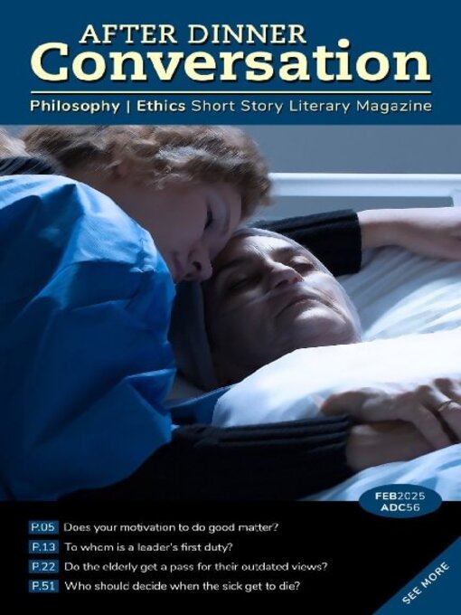 Title details for After Dinner Conversation: Philosophy | Ethics Short Story Magazine by After Dinner Conversation - Available